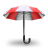 Umbrella Red Icon 48x48 png